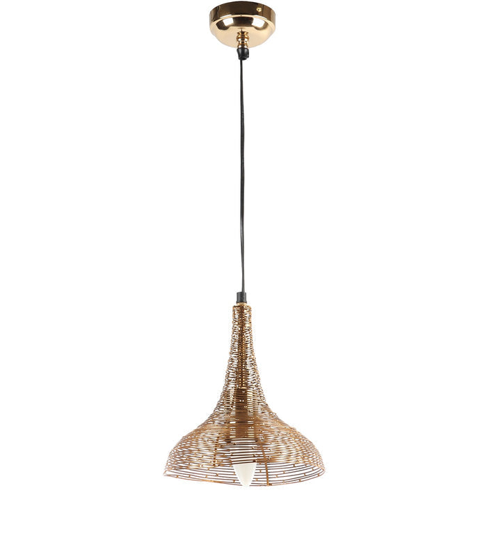 The "Shimmering Funnel Pendant light" by Décor de Maison in Jet black finish - OUCHCART