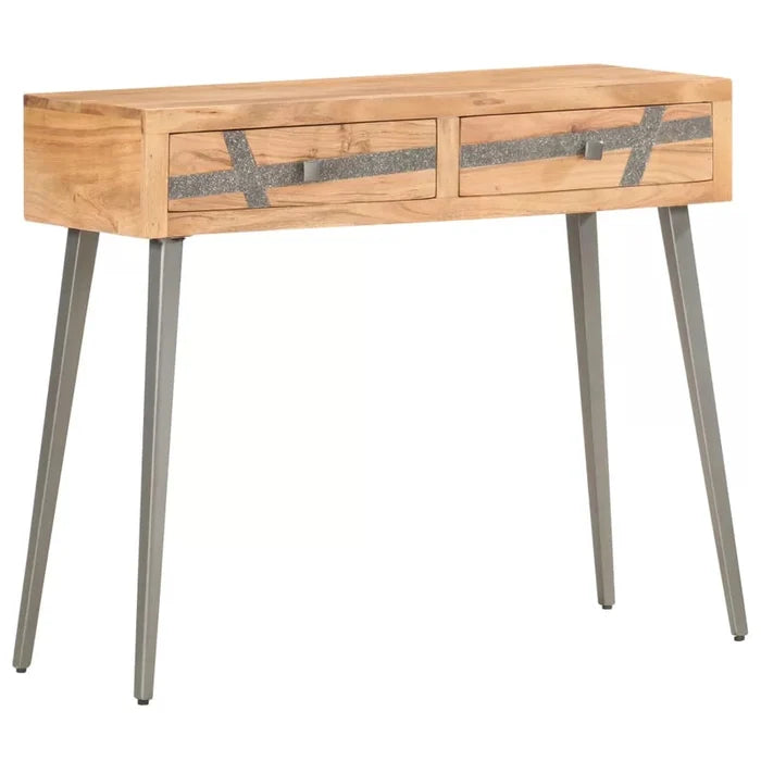 Theodore Solid Wood Top Console Table Ouch Cart