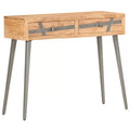 Theodore Solid Wood Top Console Table Ouch Cart