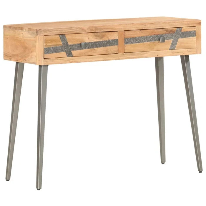 Theodore Solid Wood Top Console Table Ouch Cart