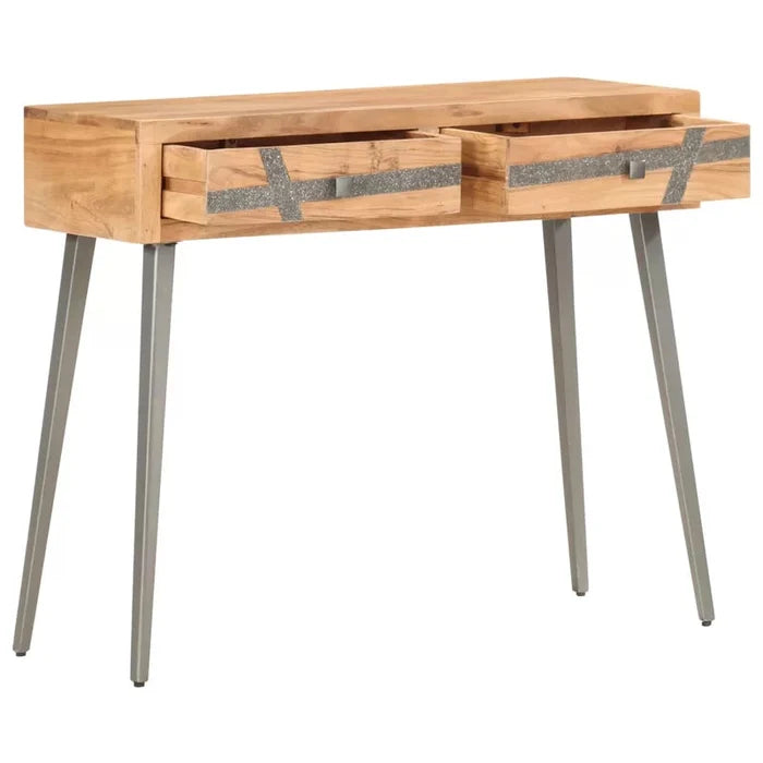 Theodore Solid Wood Top Console Table Ouch Cart