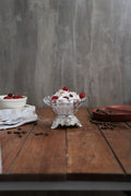 Three leg Silver Aristrocrat's Bowl with Flower Glass - OUCHCART
