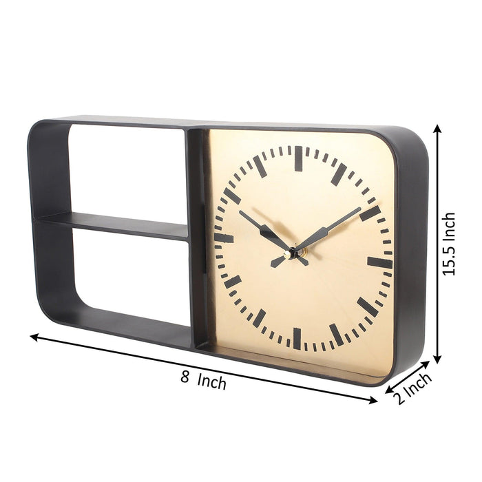 Timekeeper Shelves Wall Clock in Terracota - Ouch Cart
