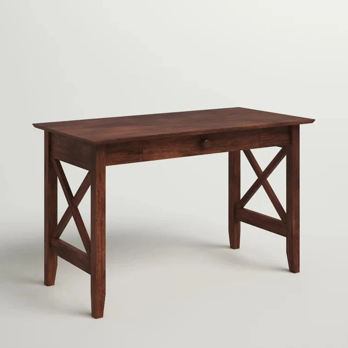 Timeless Craftsmanship: Wood Writing Desk for a Classic Workspace" Ouch Cart