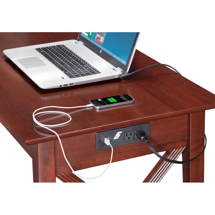 Timeless Craftsmanship: Wood Writing Desk for a Classic Workspace" Ouch Cart