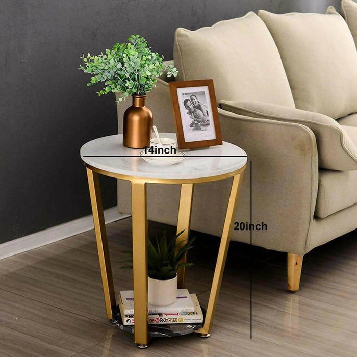 Tulip Marble Side End Table - Ouch Cart