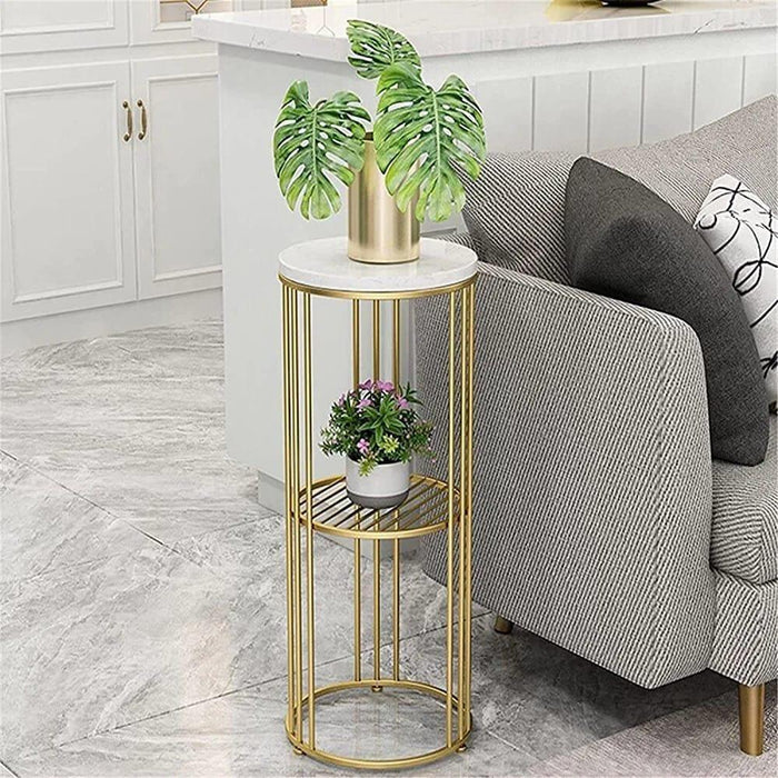 Two - Tier Long Pot Stand . - Ouch Cart