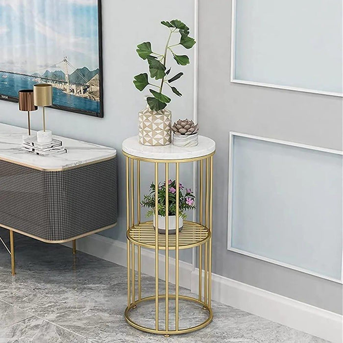 Two - Tier Long Pot Stand . - Ouch Cart