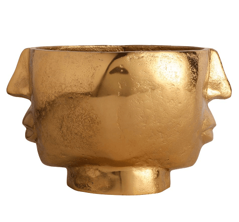 Two Face Vase Gold - Ouch Cart