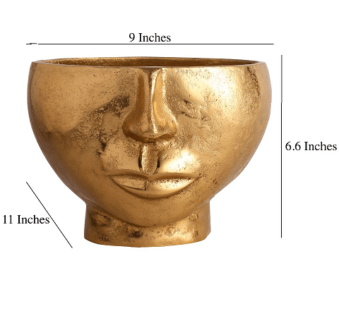 Two Face Vase Gold - Ouch Cart