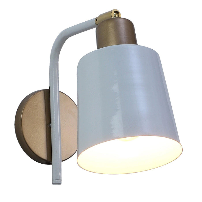 Two-Way White Metal Wall Light by SS Lightings - Ouch Cart