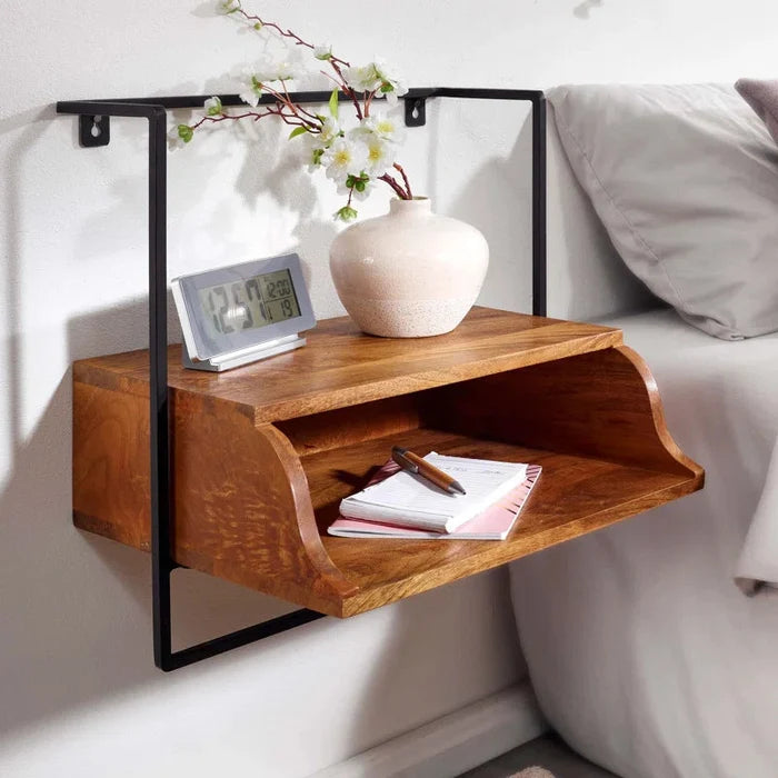 "Usher Bedside Table: Elegant Storage for a Refined Bedroom" Ouch Cart