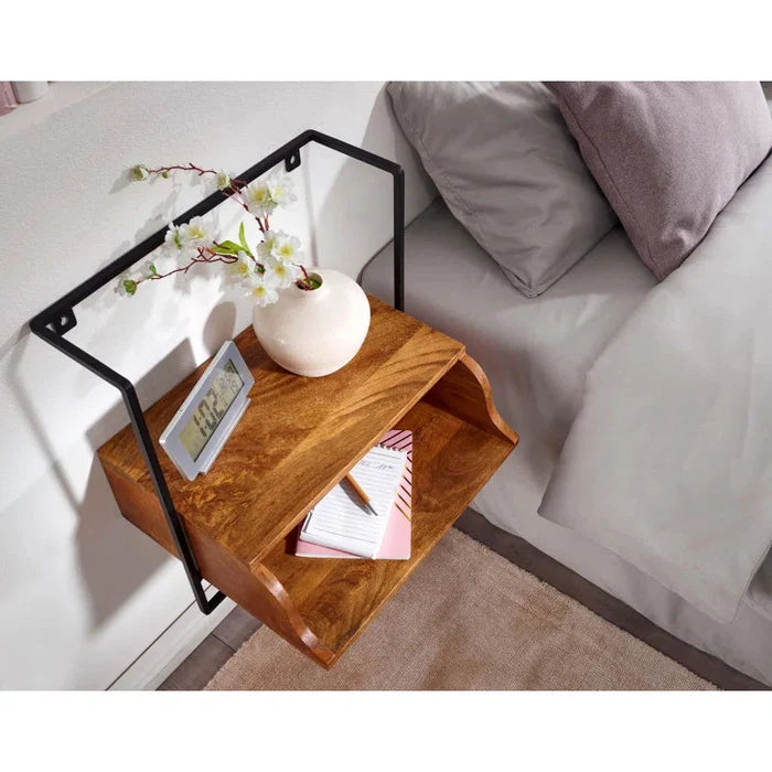 "Usher Bedside Table: Elegant Storage for a Refined Bedroom" Ouch Cart