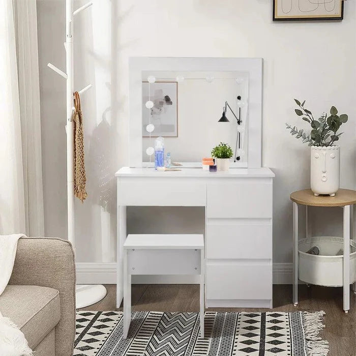 Valentina Dressing Table with Mirror - Ouch Cart