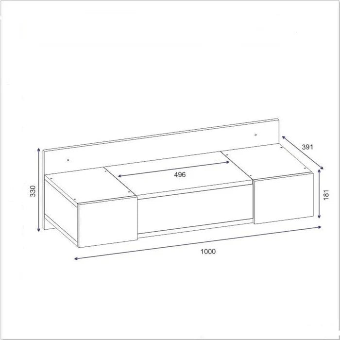Vanity Table Floating Shelf with Drawer Small Rustic Wood Wall Shelves for Storing and Displaying Multi use Shelf - Ouch Cart