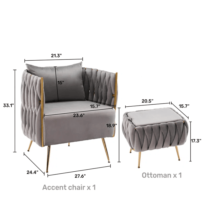 VEGAN ACCENT CHAIR - Ouch Cart