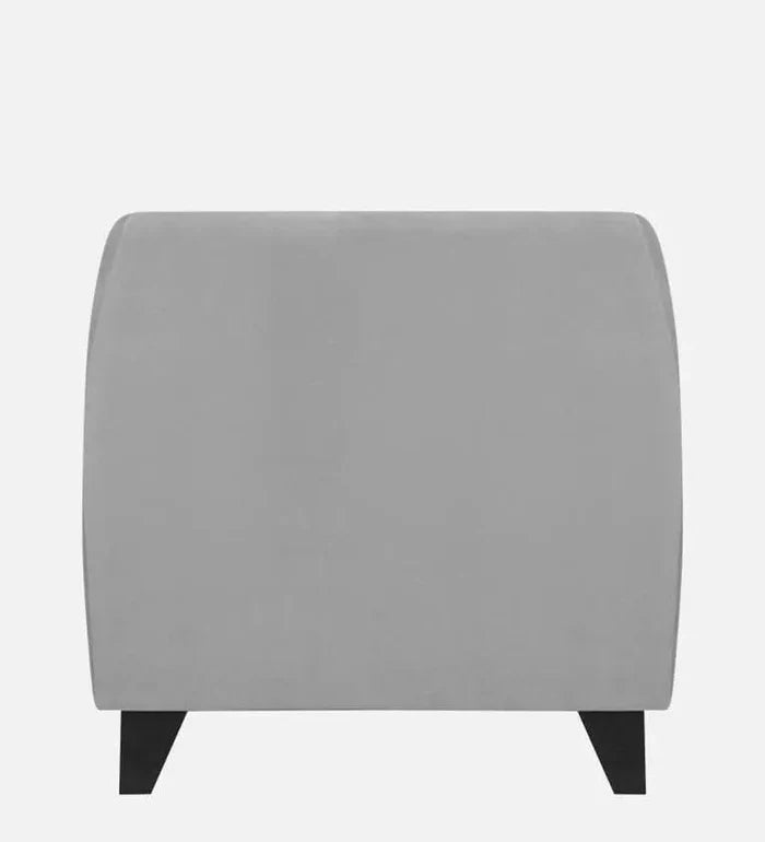 Velvet 1 Seater Sofa in Grey Colour - Ouch Cart