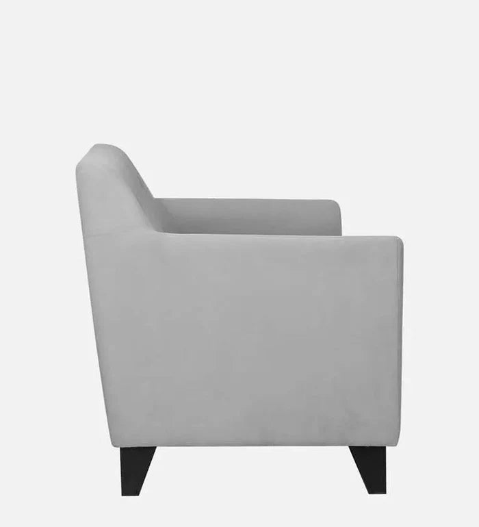 Velvet 1 Seater Sofa in Grey Colour - Ouch Cart
