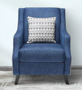 Velvet 1 Seater Sofa in Midnight Blue Colour - Ouch Cart