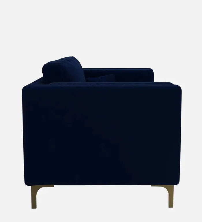 Velvet 1 Seater Sofa in Midnight Blue Colour - Ouch Cart