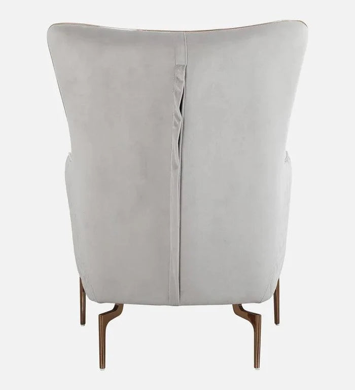Velvet 1 Seater Sofa In Peach Colour - Ouch Cart