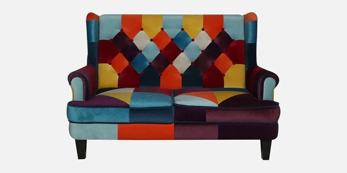 Velvet 2 Seater Sofa in Multi Colour - Ouch Cart