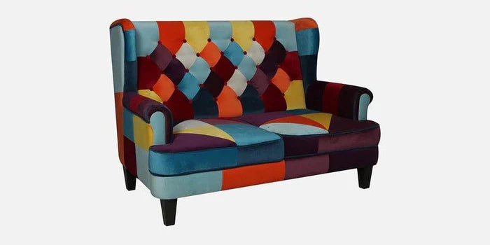 Velvet 2 Seater Sofa in Multi Colour - Ouch Cart