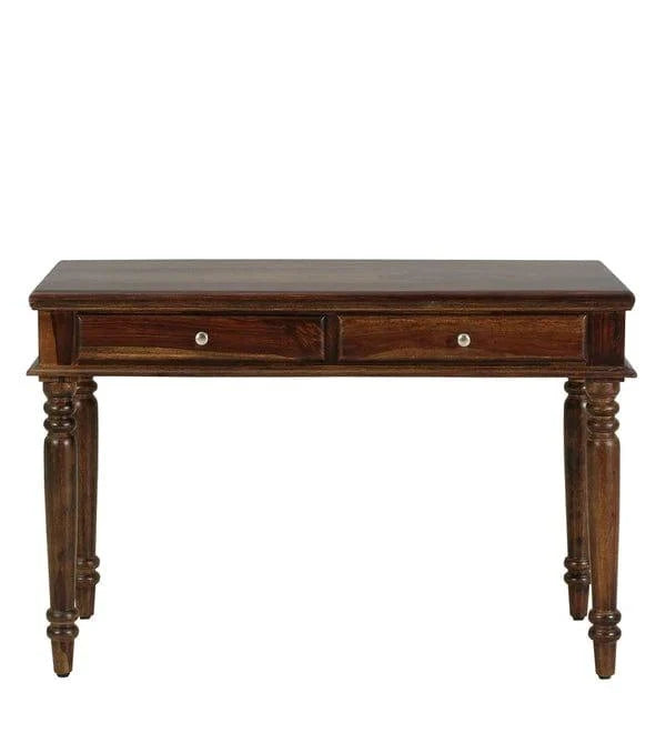 Venla Modo Solid Wood Study Table In Provincial Teak Finish - Ouch Cart