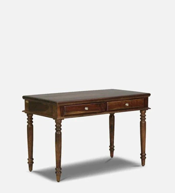 Venla Modo Solid Wood Study Table In Provincial Teak Finish - Ouch Cart