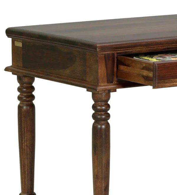 Venla Modo Solid Wood Study Table In Provincial Teak Finish - Ouch Cart