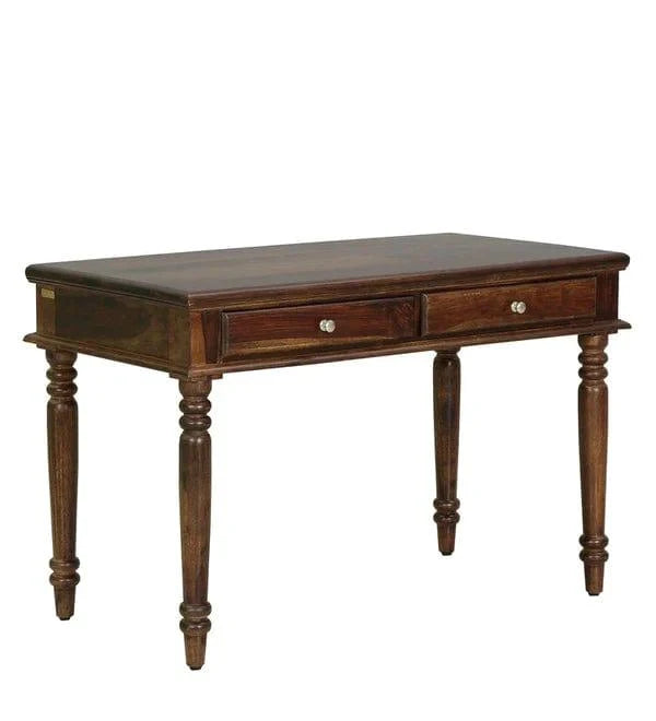Venla Modo Solid Wood Study Table In Provincial Teak Finish - Ouch Cart