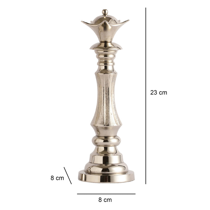 Victoris Silver Set of  King and Queen Chess - OUCHCART | Chess