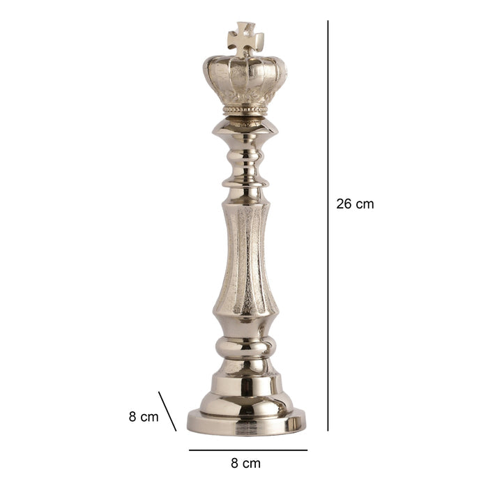 Victoris Silver Set of  King and Queen Chess M.M.I. OVERSEAS