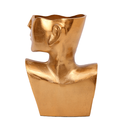 Visionary Face Gold Planter - Ouch Cart