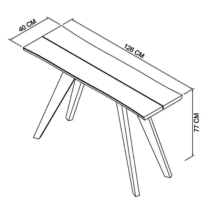 Waylen Solid Wood Console Table Ouch Cart