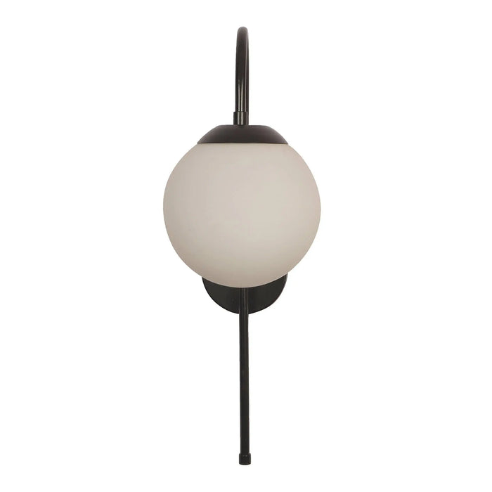 White and Black Iron Wall Light - Ouch Cart
