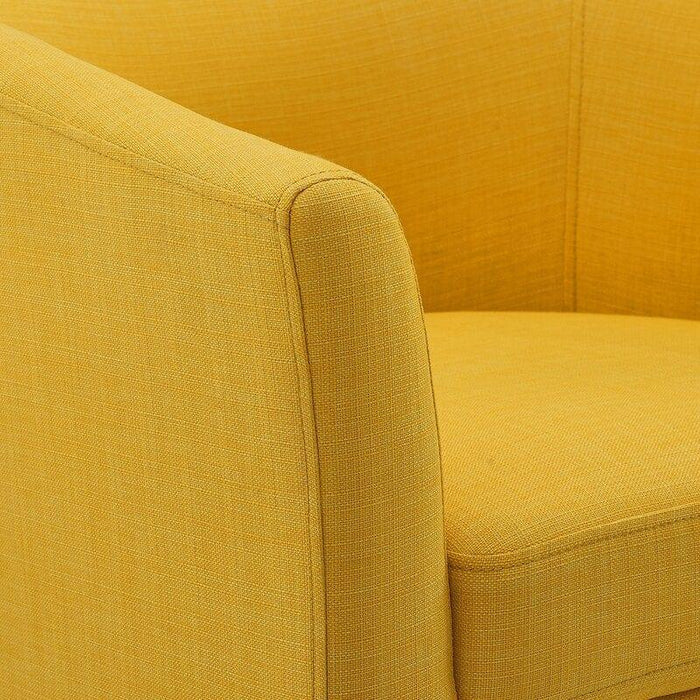 Wide Barrel Chair and Ottoman - Ouch Cart