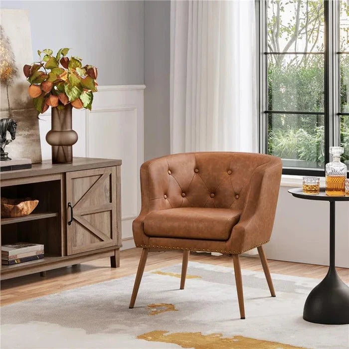 Wide Tufted Armchair - Ouch Cart