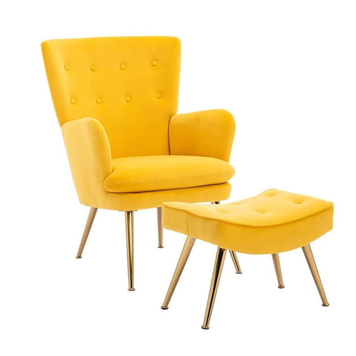 wilbar accent chair with ottoman - Ouch Cart