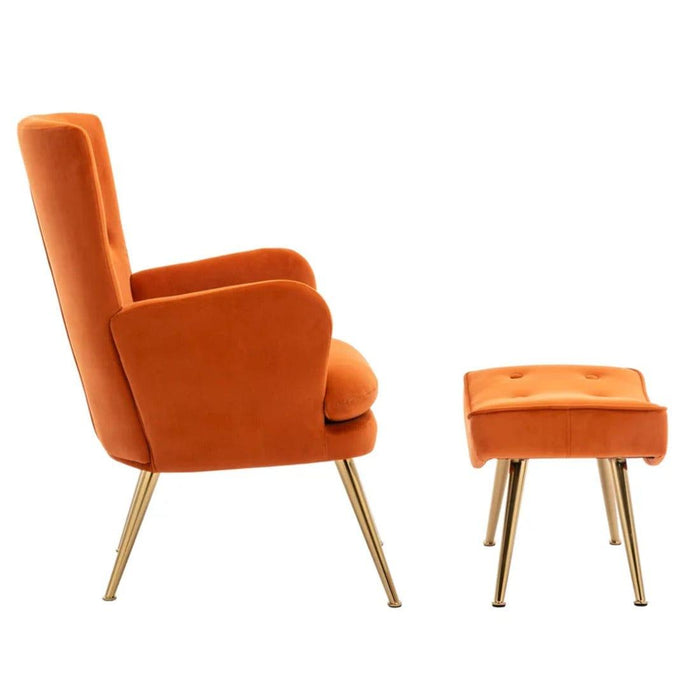 wilbar accent chair with ottoman - Ouch Cart
