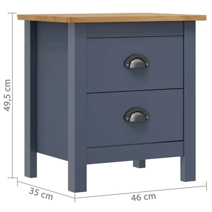 Willow  1 Drawer Bedside Table (Set of 2) Ouch Cart
