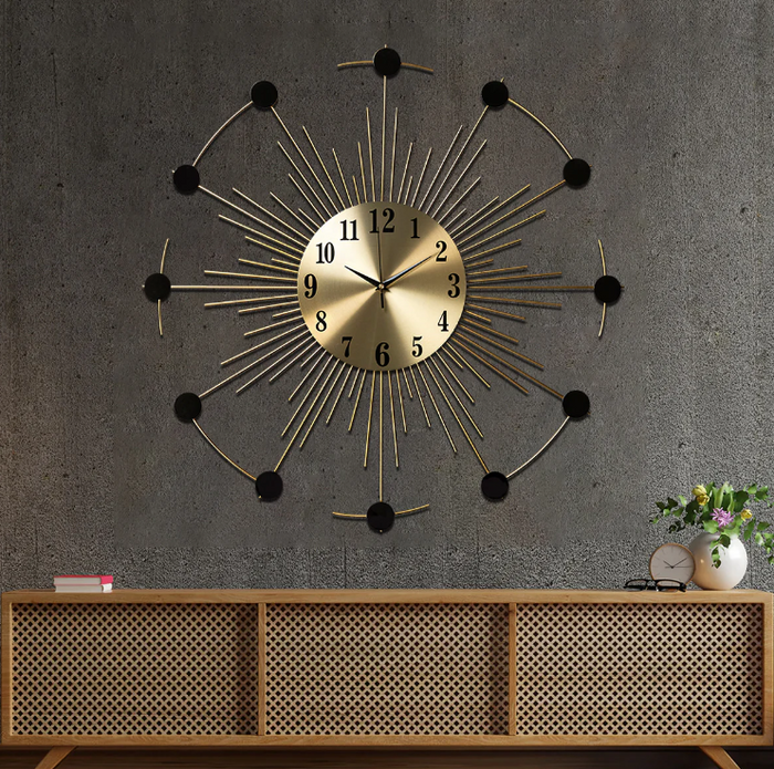 Wire & Circle Wall Clock N.R.HOMESDECOR