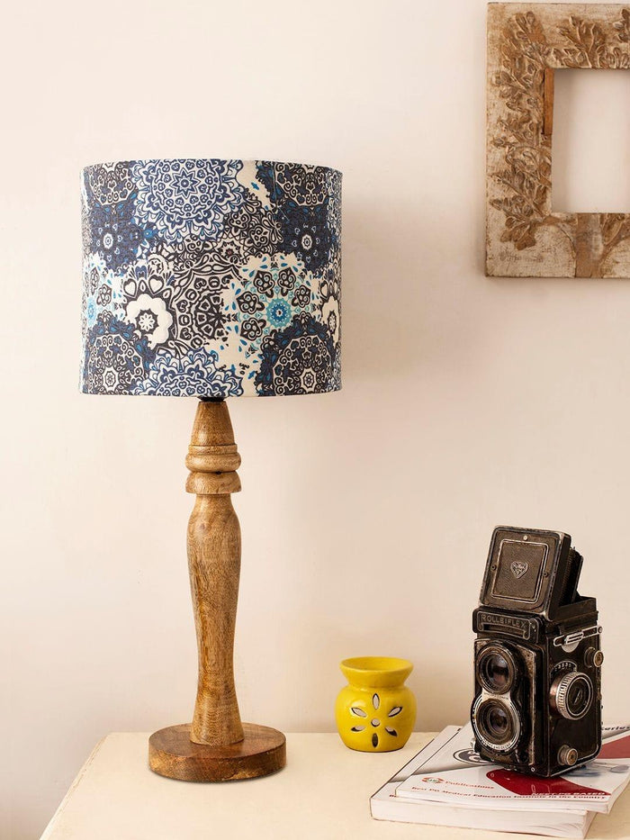 Wooden Batik Print Lamp - Ouch Cart
