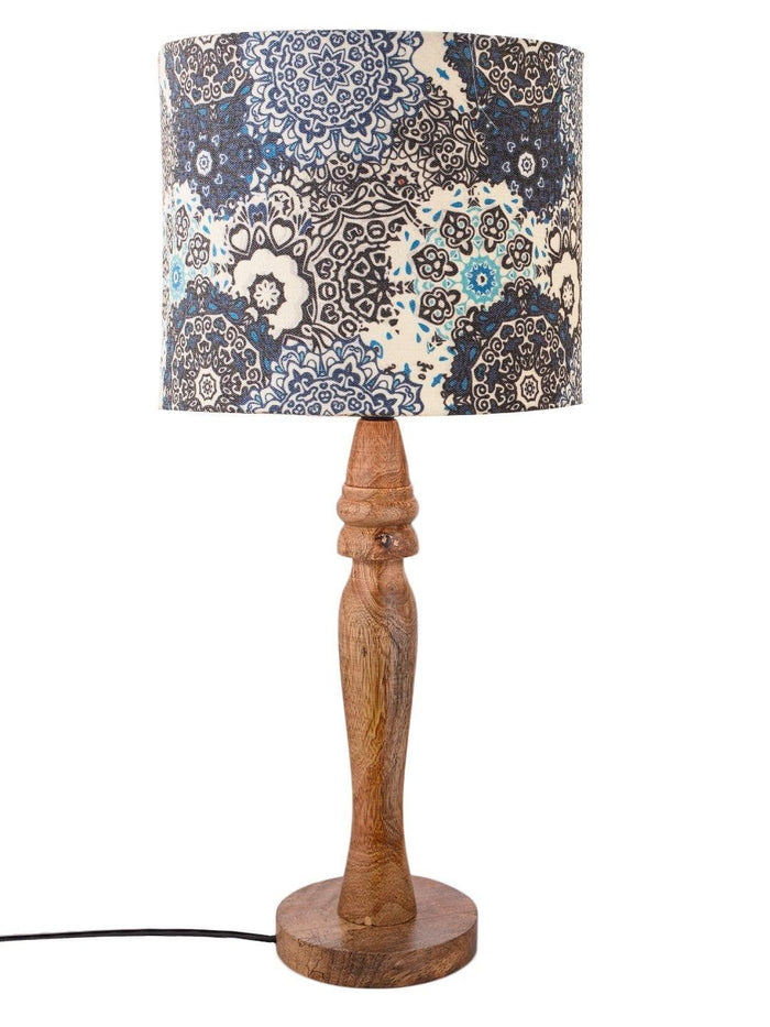 Wooden Batik Print Lamp - Ouch Cart