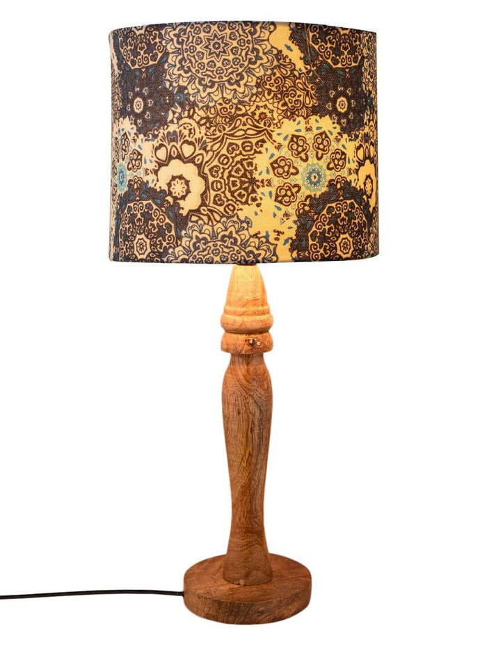Wooden Batik Print Lamp - Ouch Cart