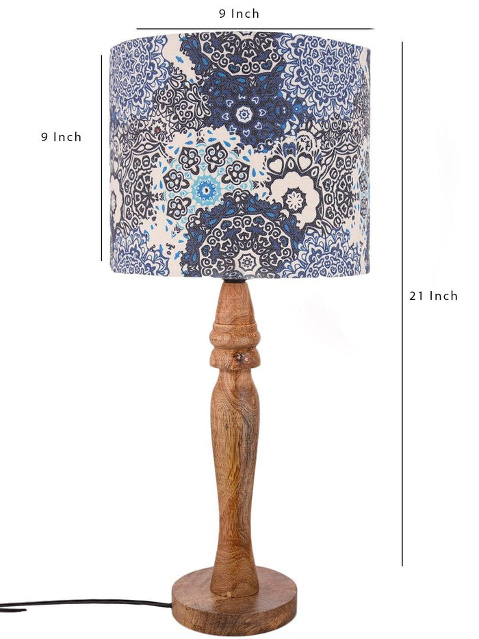 Wooden Batik Print Lamp - Ouch Cart