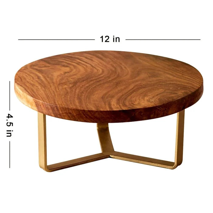 WOODEN CAKE STAND AND TISSUE HOLDER COMBO II FOOD GRADE - Ouch Cart