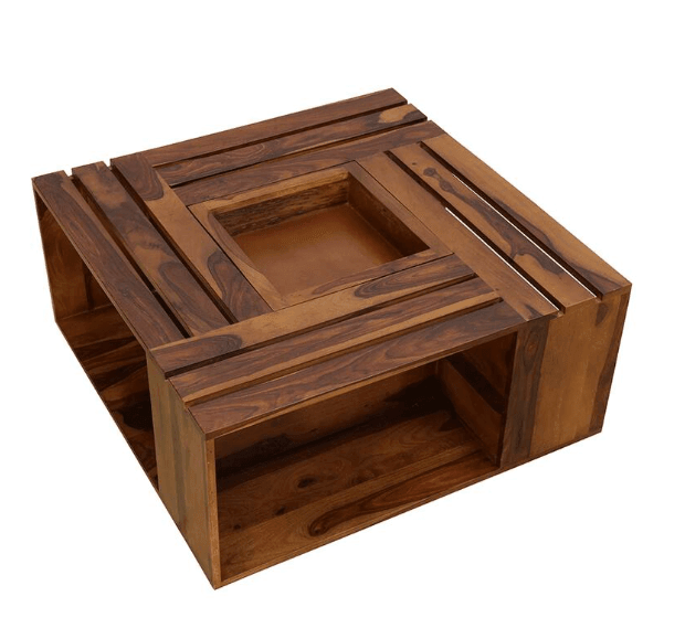 Wooden Coffee Table for Living Room and Office - Ouch Cart