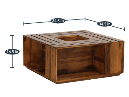 Wooden Coffee Table for Living Room and Office - Ouch Cart