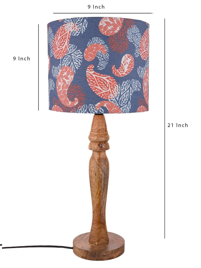 Wooden Colorful Ambee Print Lamp - Ouch Cart